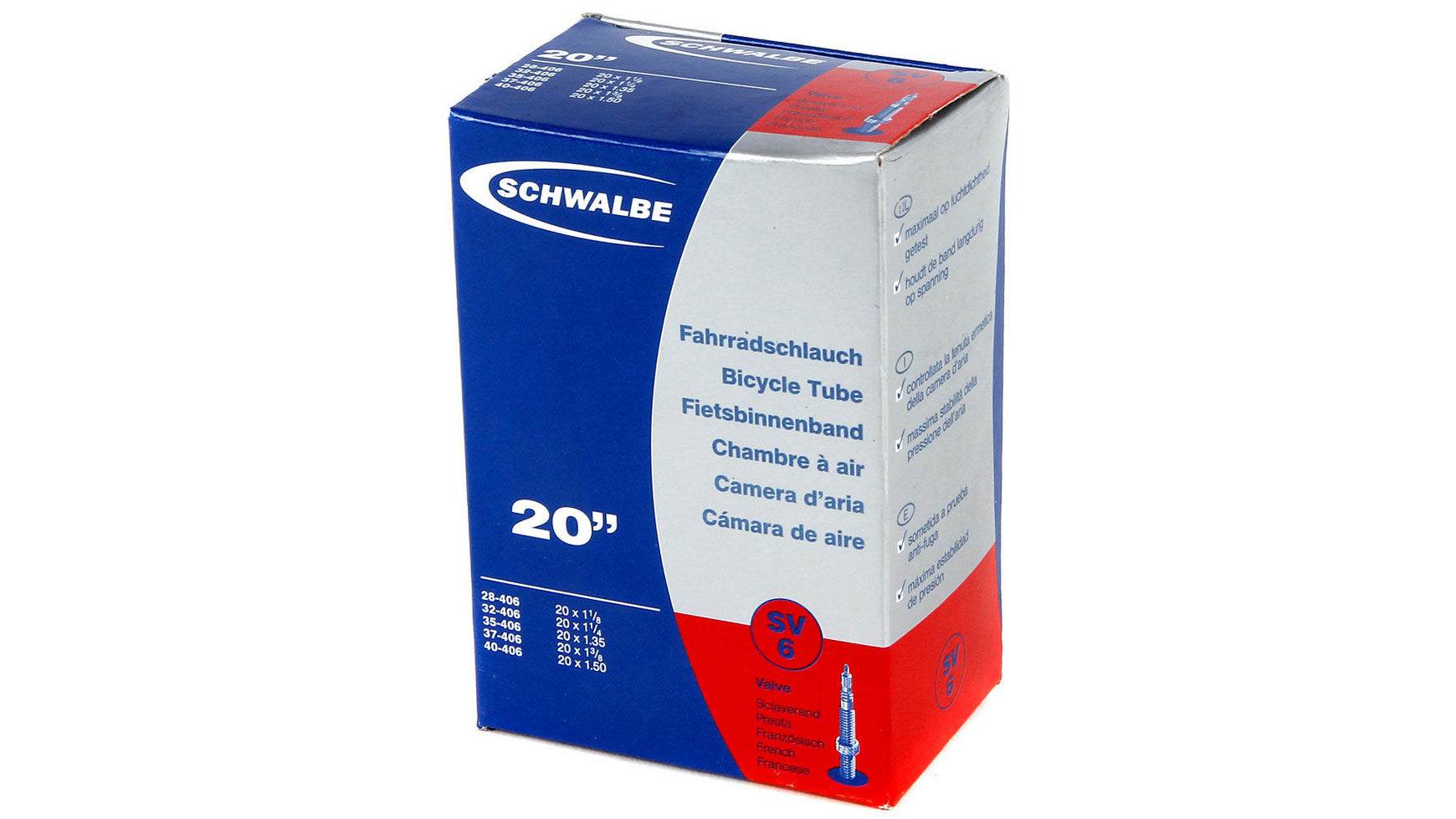 SCHWALBE Schlauch SV 6, 20 Zoll image 0