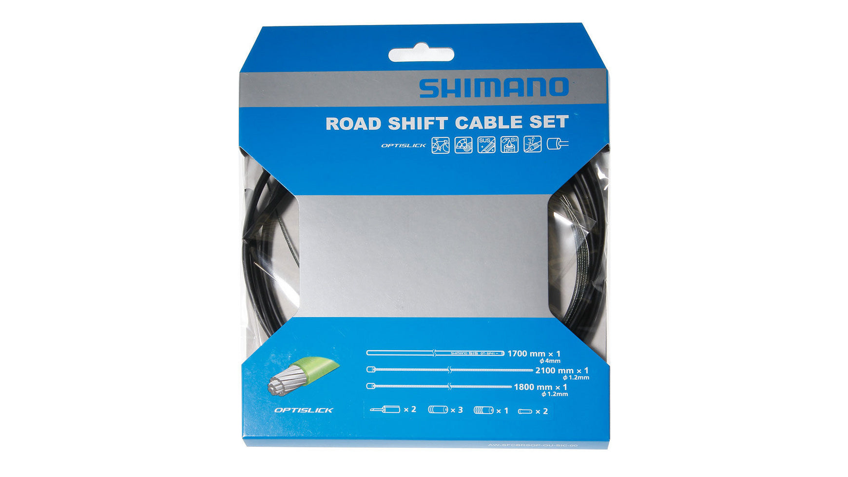 shimano schaltzug set rennrad Shimano Schaltzugset Road Optislick