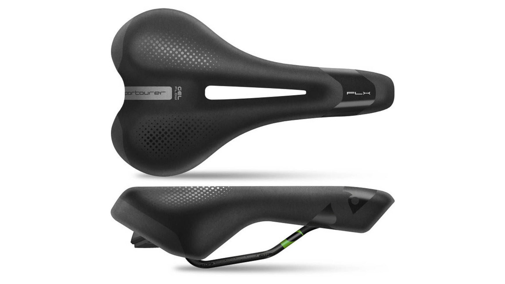 fahrradsattel herren gel Sportourer FLX Man Gel Flow Hi-Viz
