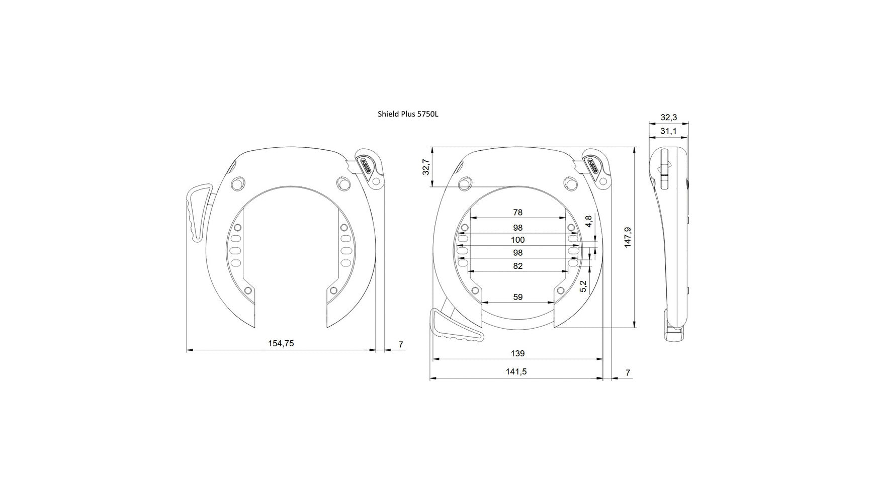 ABUS SHIELD Plus 5750L NR BK image 2