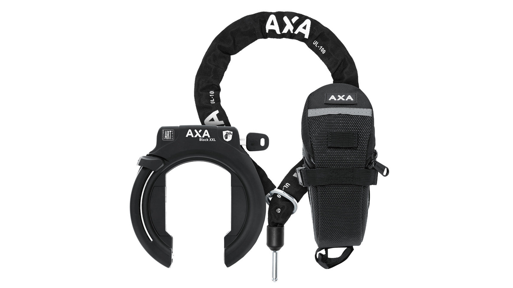 AXA Defender Set Rahmenschloss & Plug-In-Kette RLC100LTD
