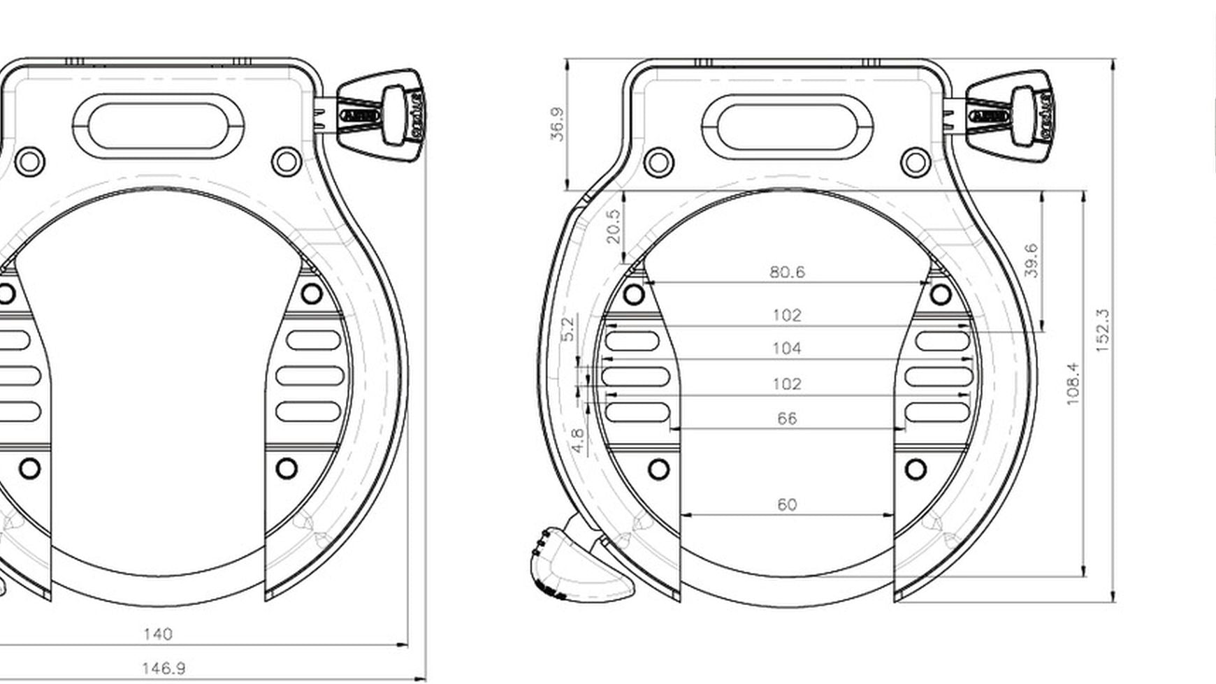 Abus Amparo 4650S NR Rahmenschloss image 2