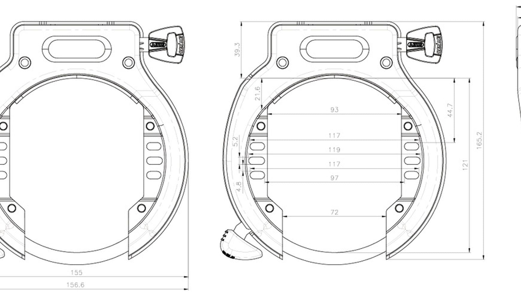 Abus Amparo 4650XL NR Rahmenschloss image 1