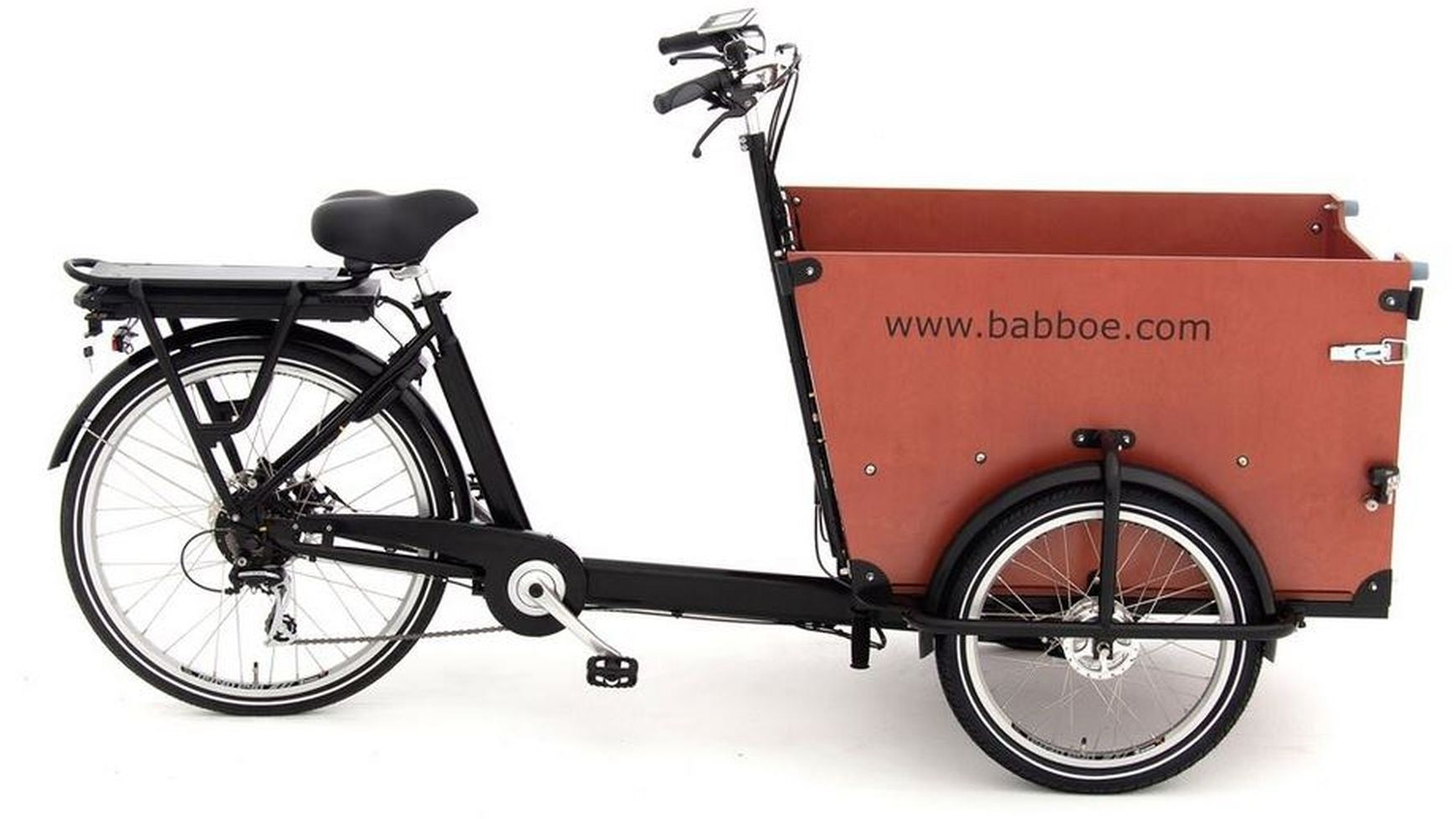 e-bike lastenfahrrad hund Babboe Dog-E Transportrad