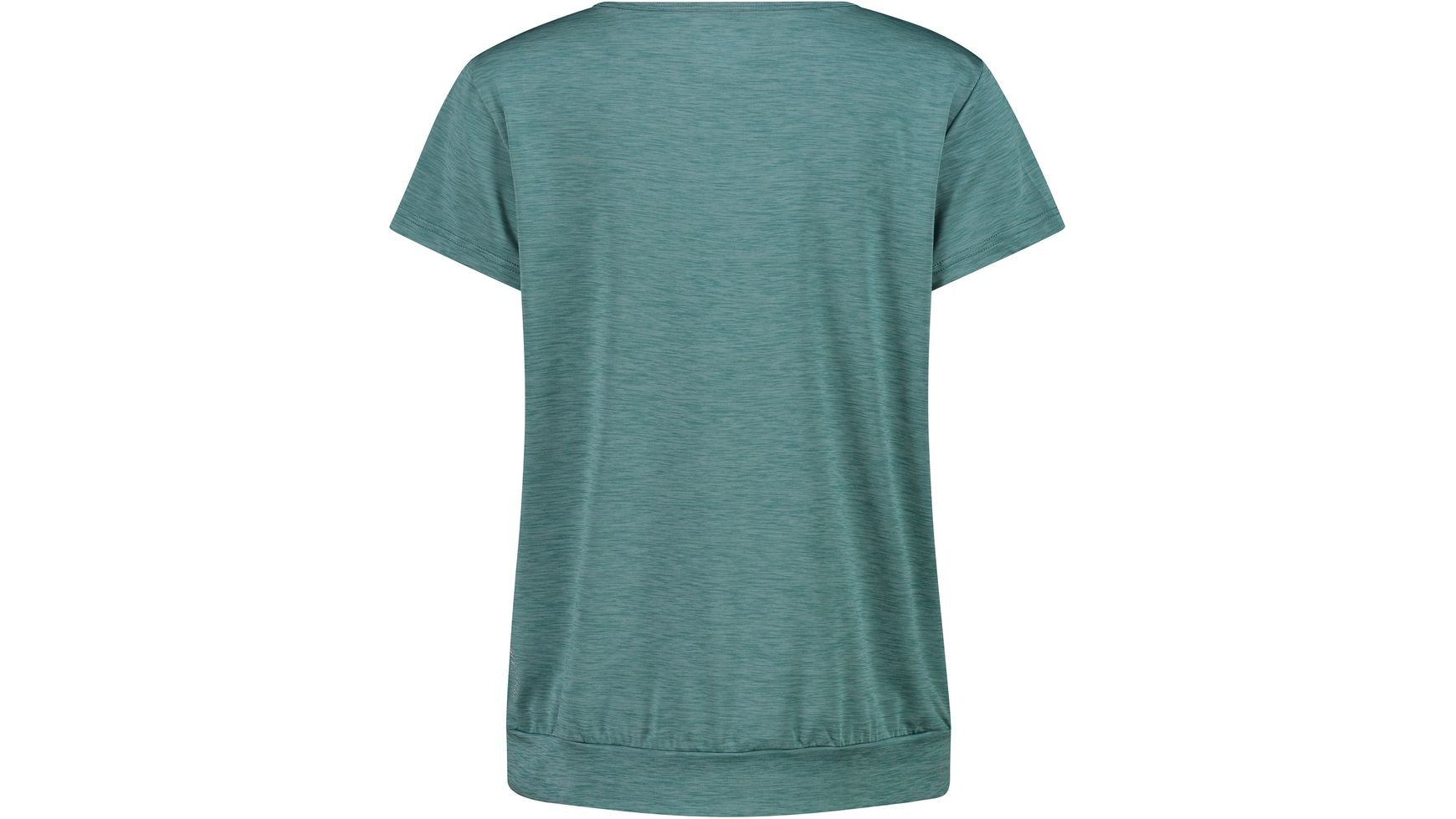 CMP WOMAN T-Shirt, Damen-T-Shirt, petrolblau (Rückansicht), atmungsaktives Polyester-Jersey.