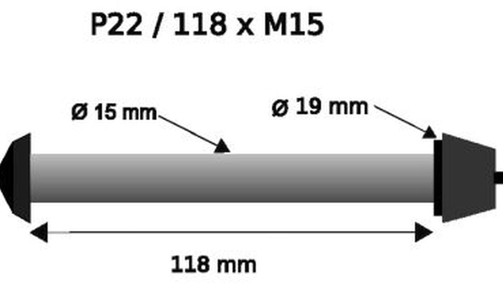 Pitlock Set 22 Steckachse 15 mm image 1