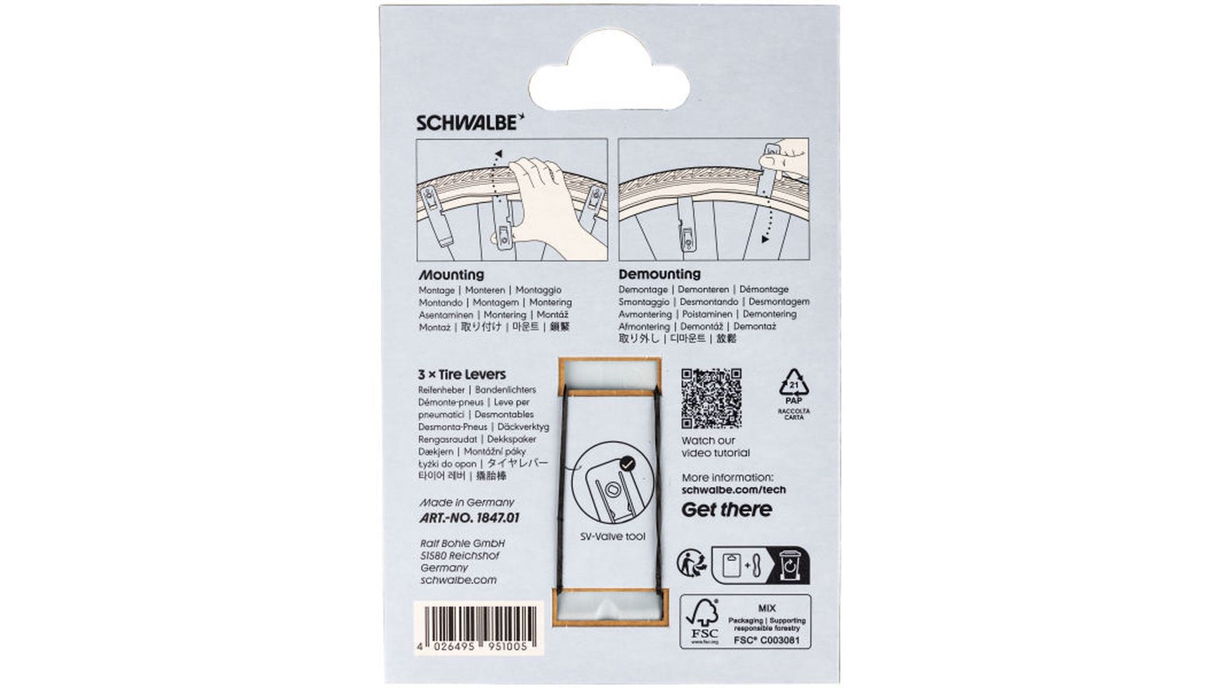 Schwalbe Reifenheber 3 Stück image 3
