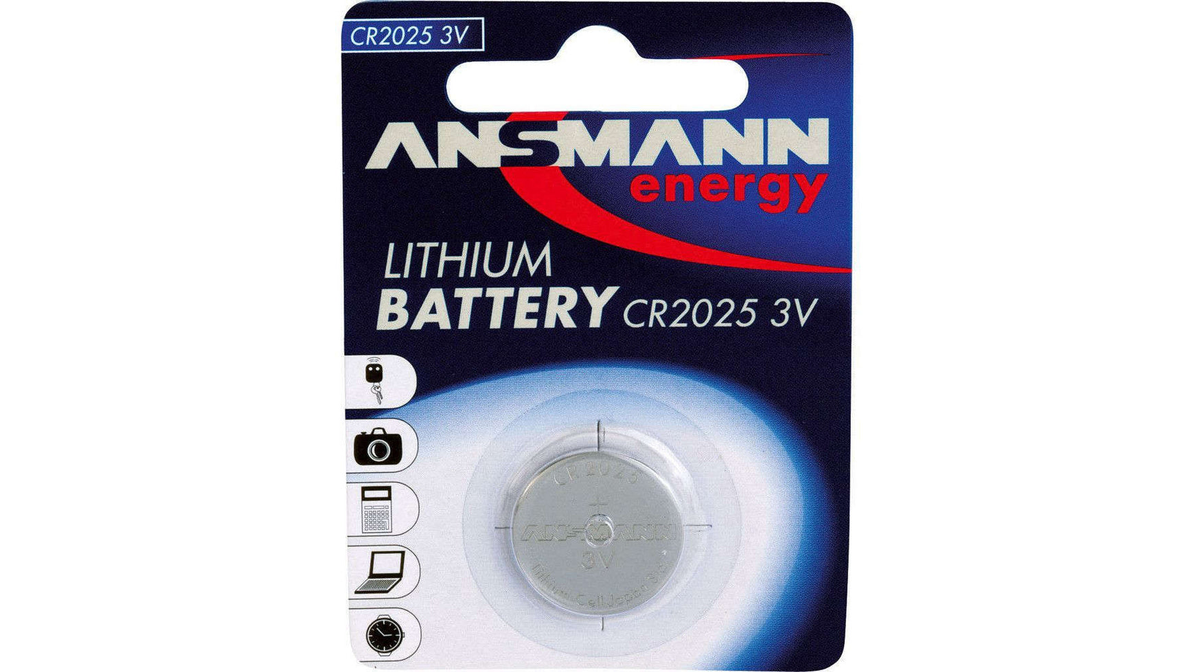 Ansmann Knopfzelle CR 2025 3V image 0