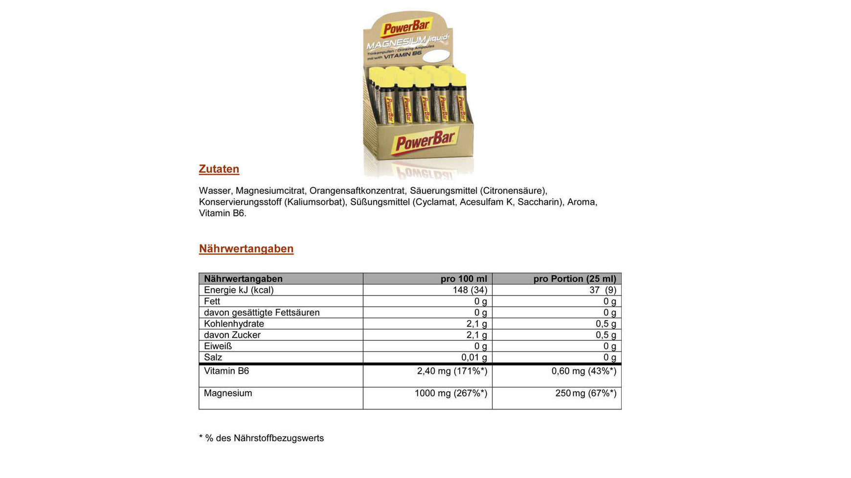 PowerBar Magnesium Liquid 25ml image 1