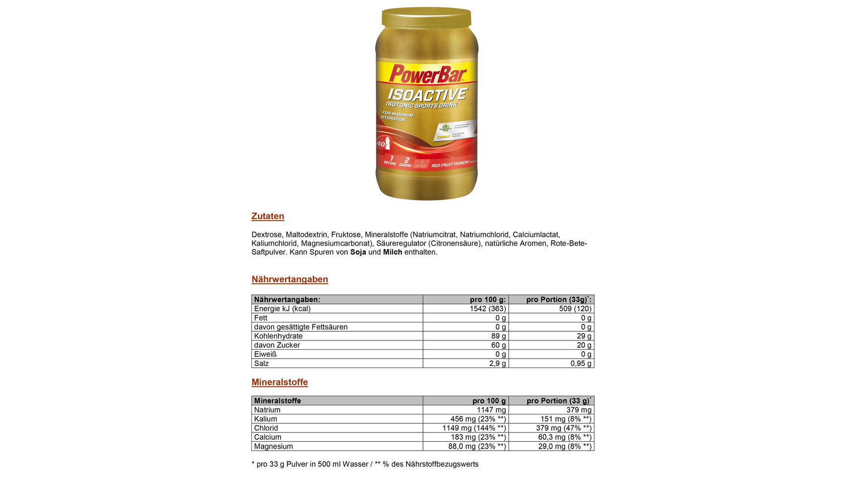 PowerBar Isoactive 1320 g. image 5
