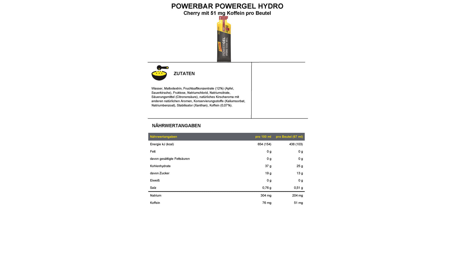 PowerBar PowerGel Hydro 67 ml image 7