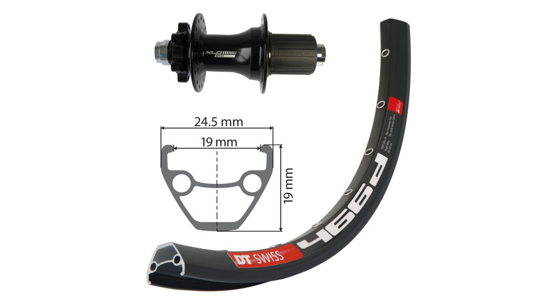 Hinterrad 27.5 XLC/DT 466D Disc image 0