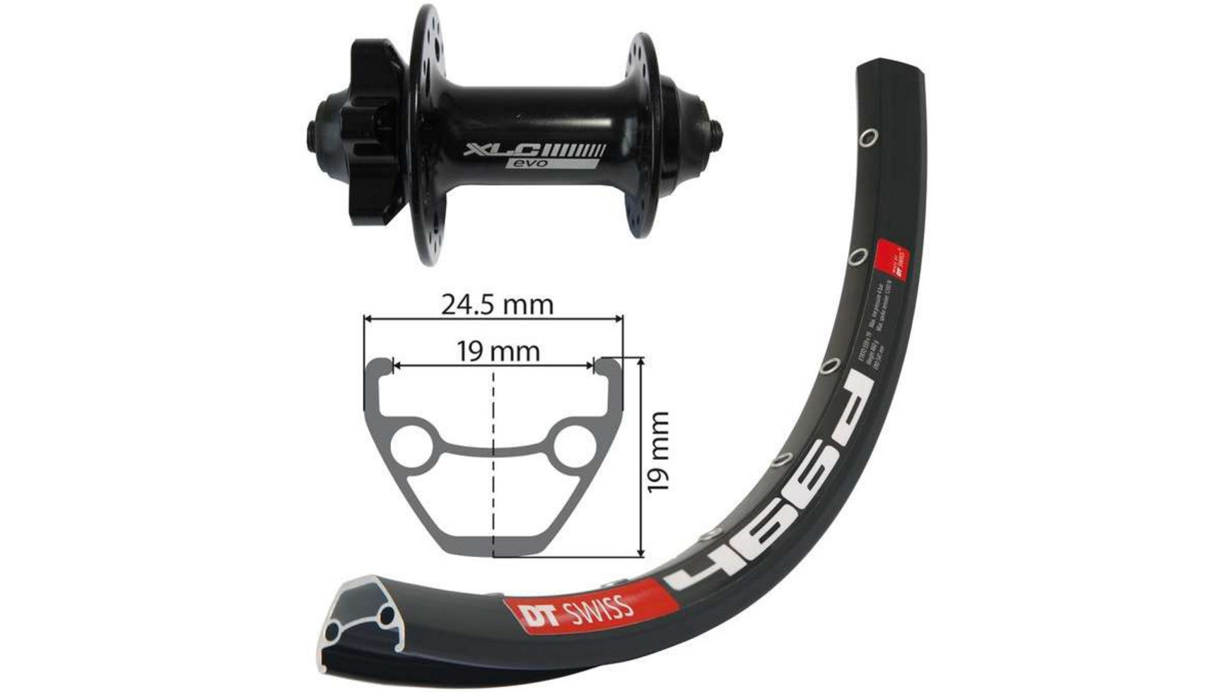 Vorderrad 27,5 Zoll XLC/DT 466D image 0