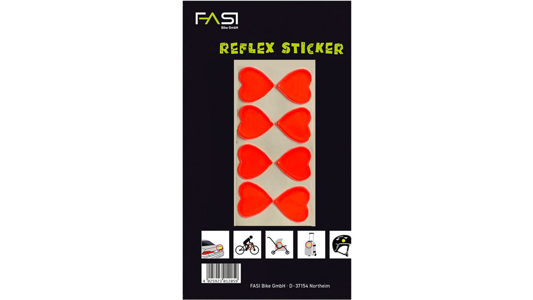 Fasi Reflex Sticker Herzen image 0