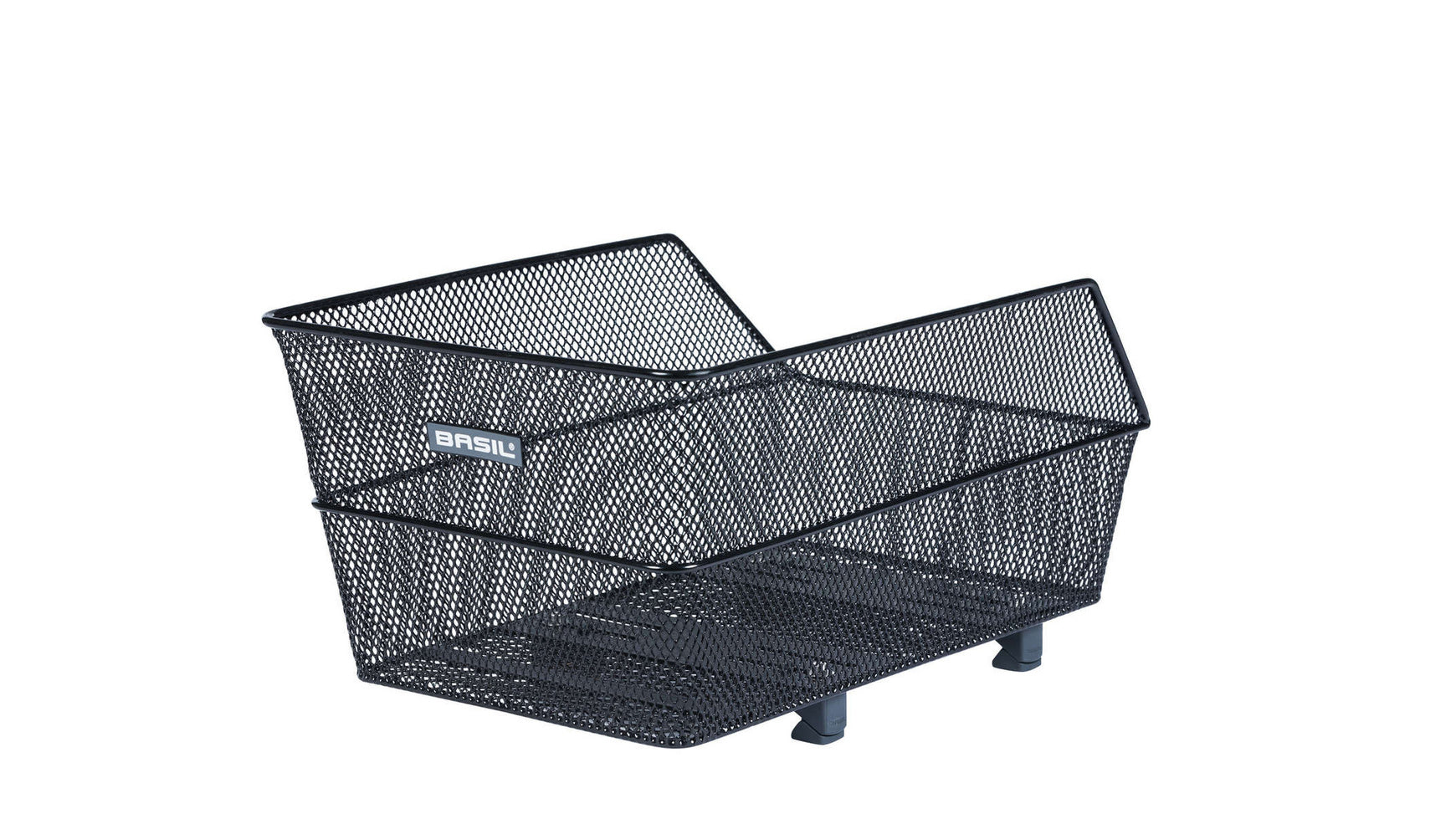 Panier De Roue Arrière Point - Fixation Porte-Bagages Avec Poignée Ergonomique - Argenté 40x28x18 Cm