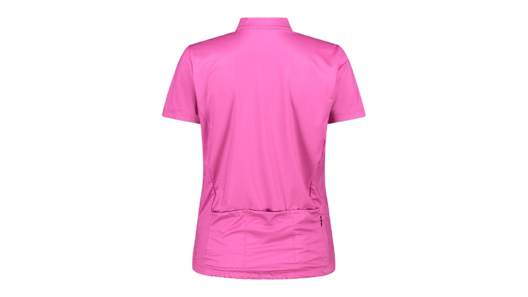 CMP WOMAN T-Shirt Bike, Damen Radtrikot, leuchtendes Pink, (Rückansicht), mit drei Rückentaschen.
