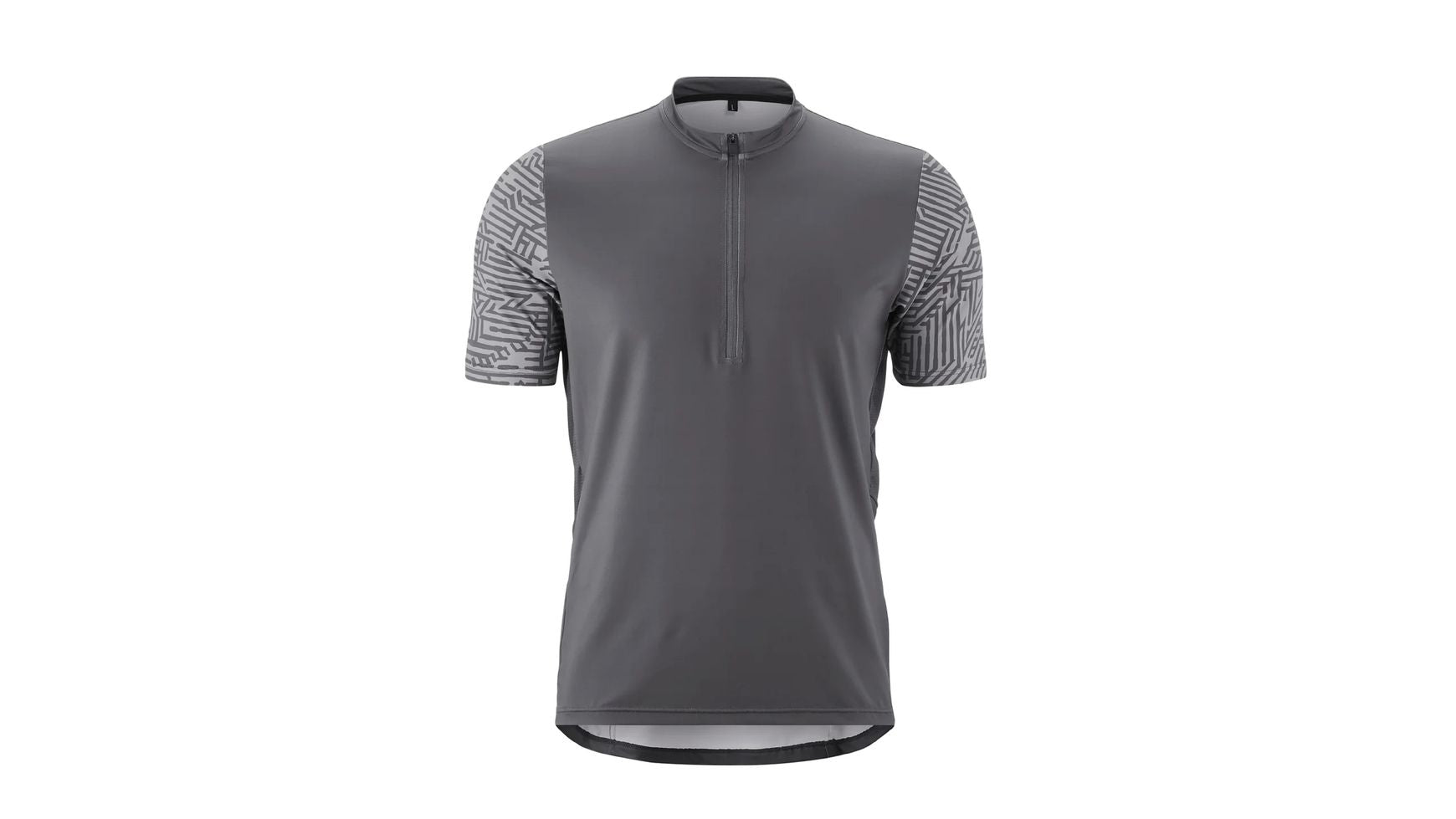 Jersey Vélo Homme Sugoi - Laine Mérinos - 1/4 Zip Manches Courtes - Gris Taille M
