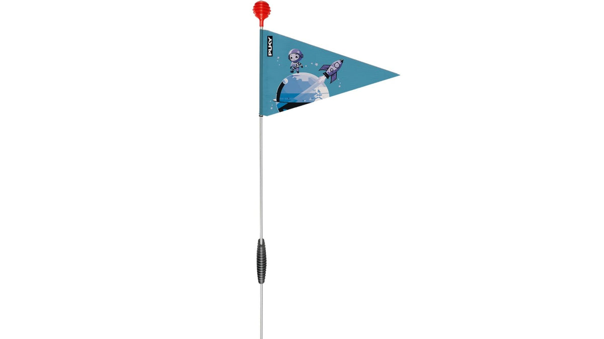 puky wimpel schutzblech Safety Flag Musky Hat Farbe:Schwarz/Schwarze Tasche weißes Logo Lecyclo.com Feldsalat nicht unter fließendem