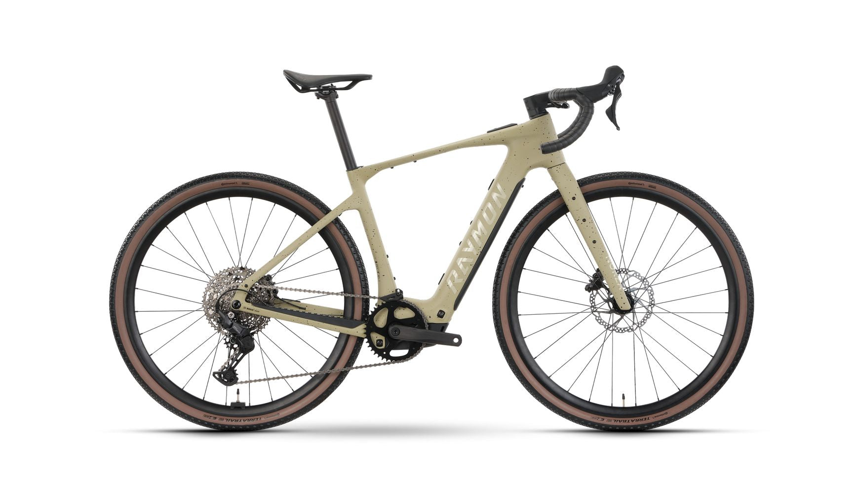 Raymon Norza Comp Greige Freckels - 400 Wh - 28 Zoll - Diamant