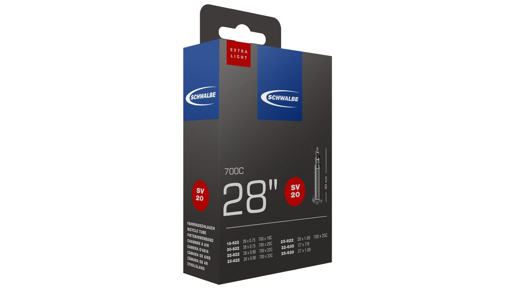 schwalbe sv 20 extralight 28 rennrad schlauch Schwalbe SV 20 Extra Light Schlauch