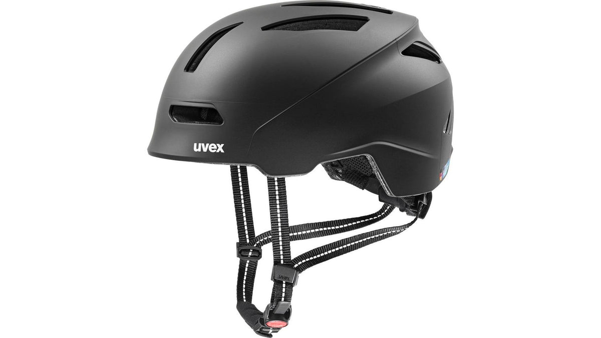 fahrradhelm herren urban Uvex Planet Urbanhelm Wähle deinen Helm::Schwarz mit Lichtern 14