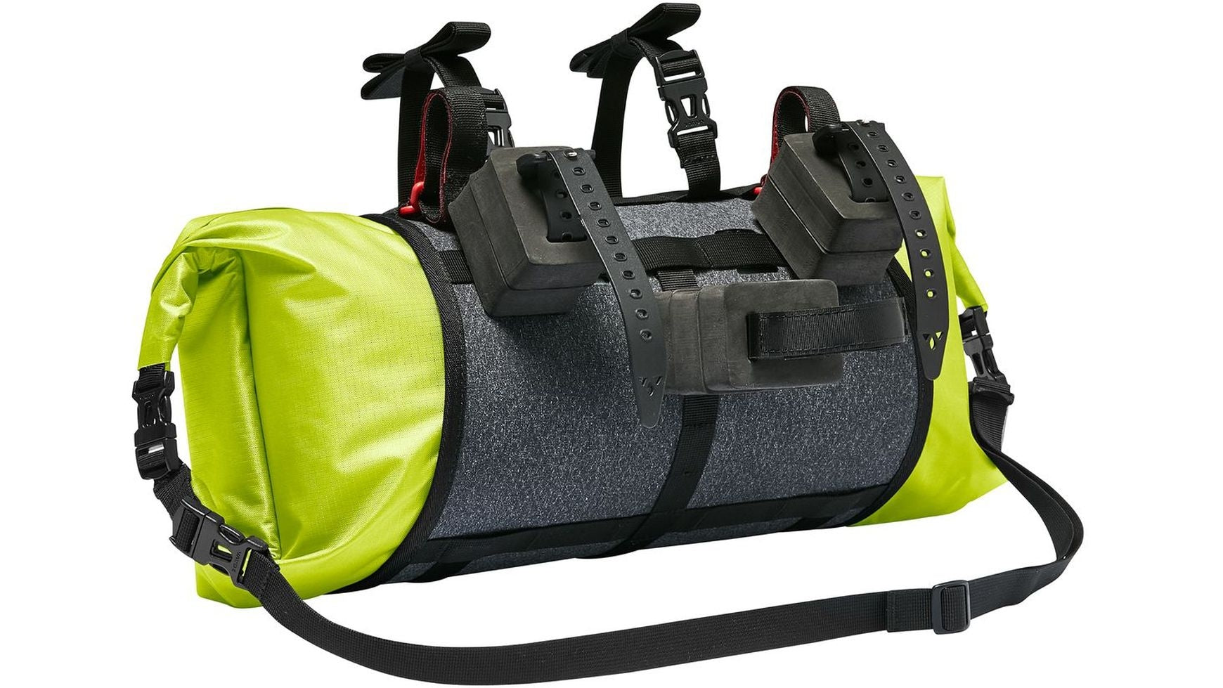 VAUDE Trailfront Sporttasche – 19 Liter, 65cm, Wasserdicht, Für Fahrradlenker, Black Uni