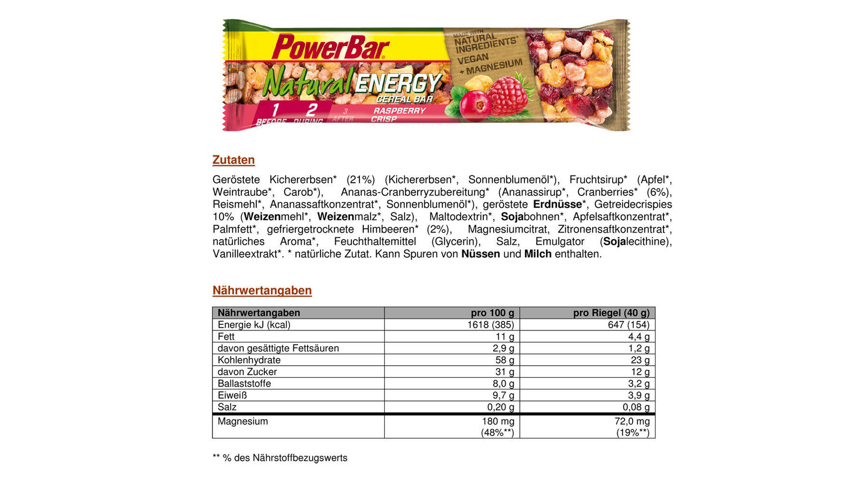 PowerBar Natural Energy Bar Cereal image 7