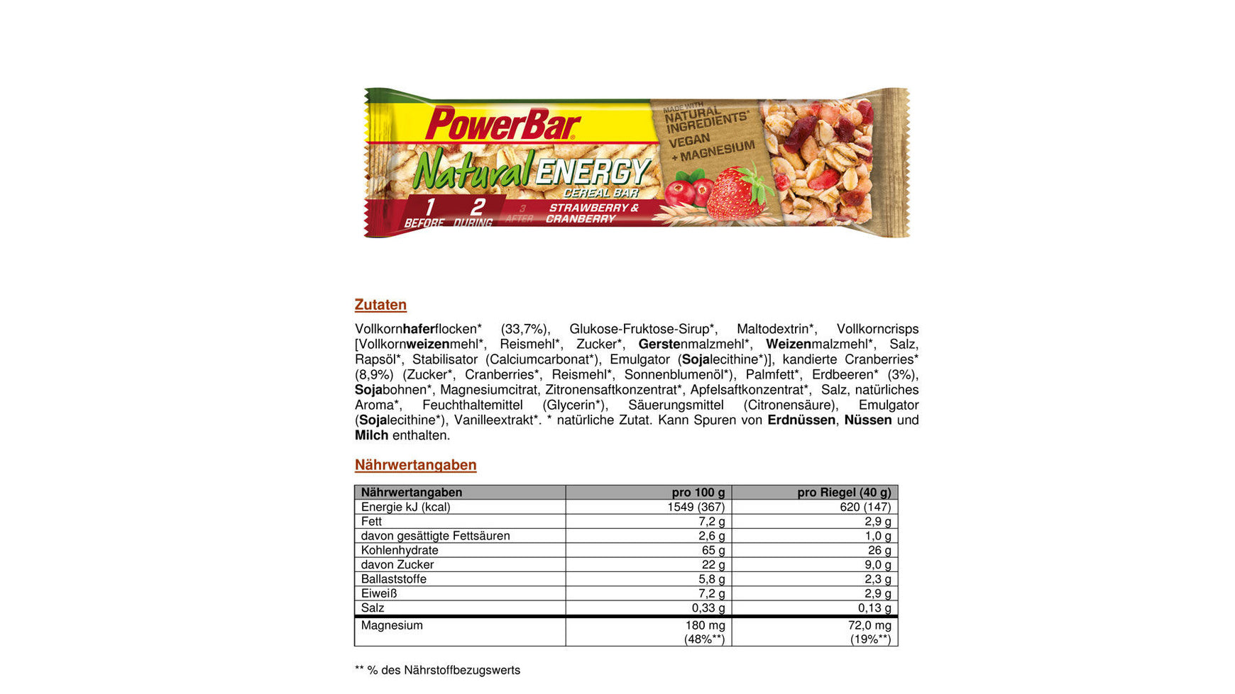 PowerBar Natural Energy Bar Cereal image 3