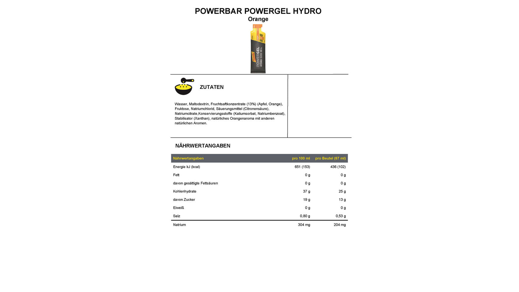 PowerBar PowerGel Hydro 67 ml image 5