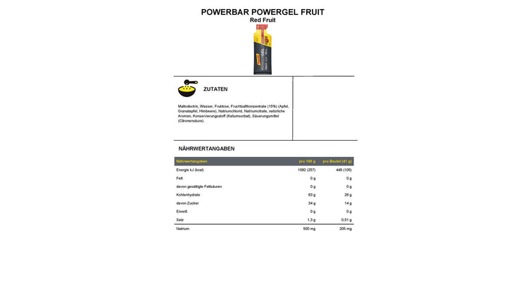 PowerBar PowerGel Fruit 41 g. image 3