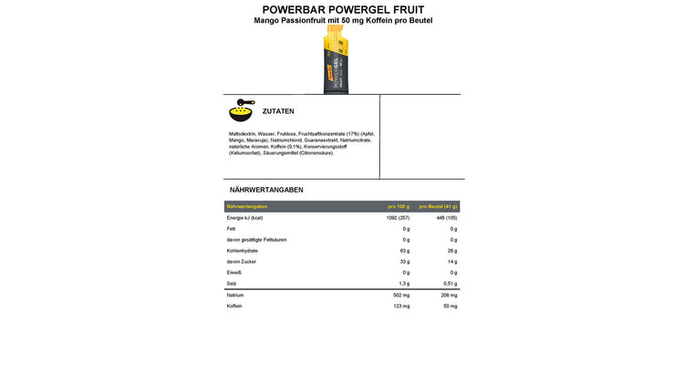 PowerBar PowerGel Fruit 41 g. image 1